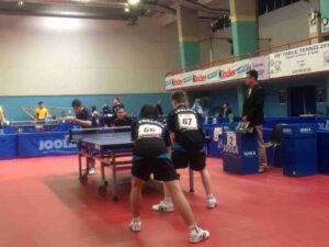 Doubles, return of serve is easier