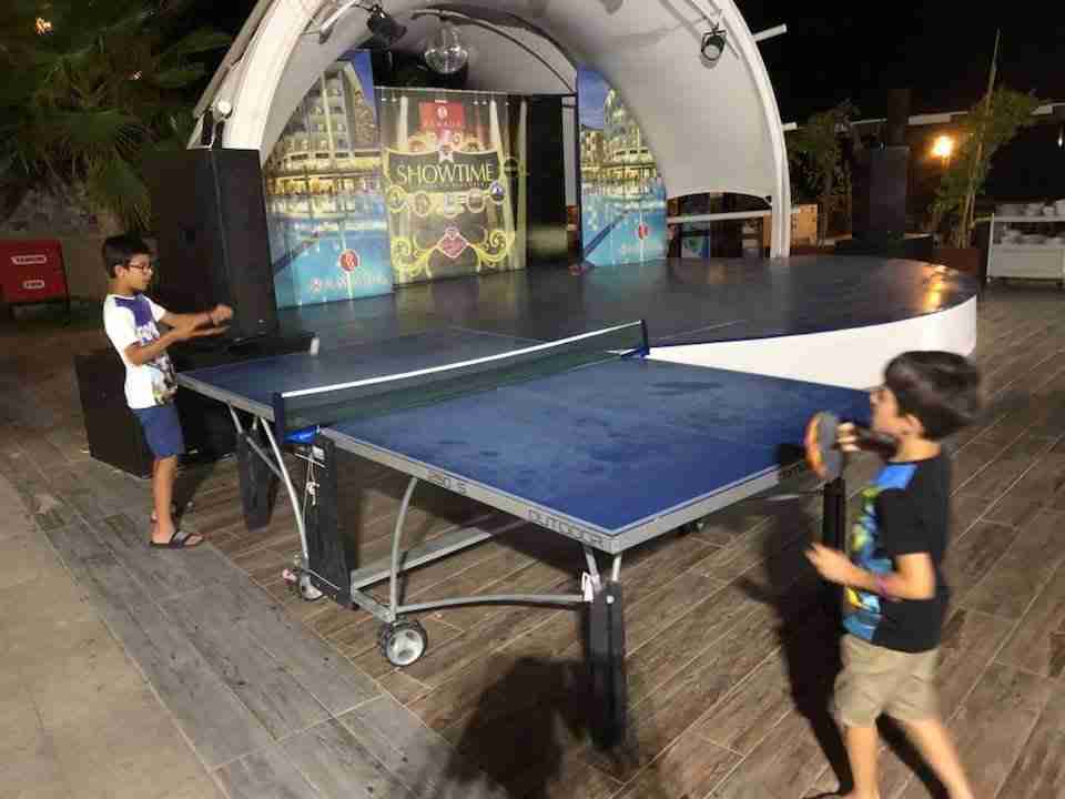 Holiday table tennis