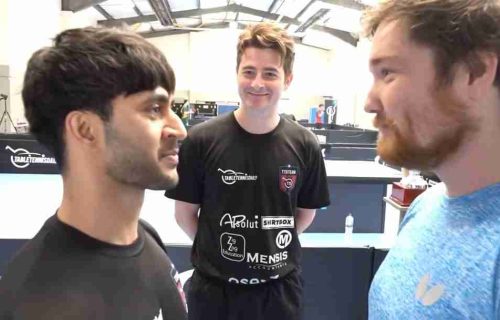 Pocket Rocket vs Moses! Credit: Table Tennis daily